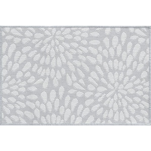 Eco Floral Gray 2 ft. x 3 ft. Indoor/Outdoor Area Rug