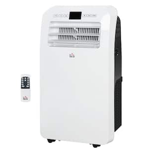 12,000 BTU Portable Air Conditioner Cools 550 Sq. Ft. with Cooling Fan, Dehumidifier, Timer & Remote Control in White