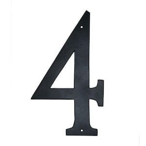 4 in. Standard House Number 4