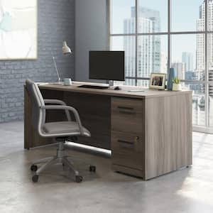 Affirm 71.102 in. x 30 in. D Hudson Elm Desk with (Assembled) 2-Drawer Mobile File Cabinet