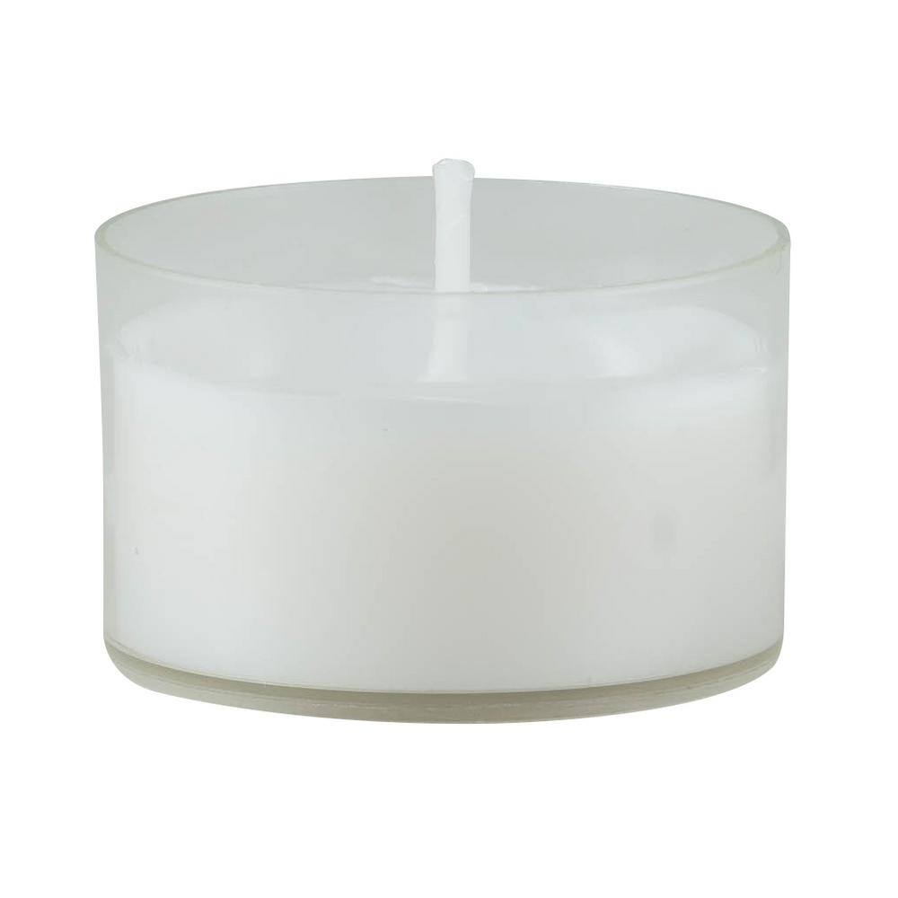 White Palm Wax Unscented Tealight Candles, 96 Pack