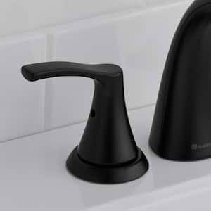 Arnette 8 in. Widespread Double-Handle High-Arc Bathroom Faucet in Matte Black