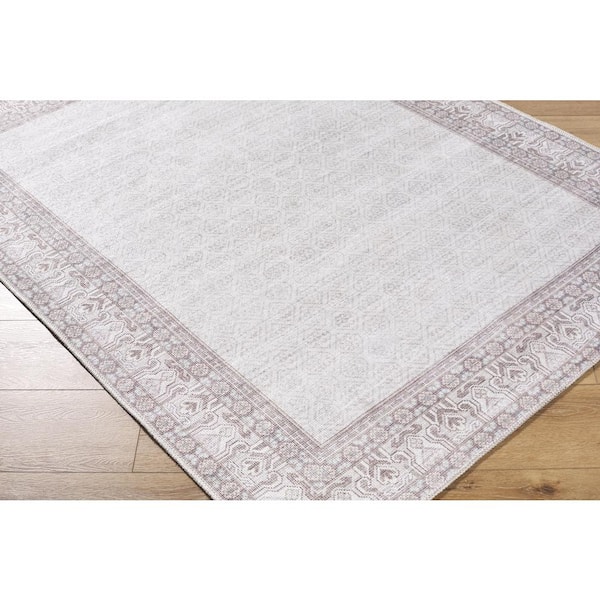 Our PNW Home Brown/Cream 8 ft. x 10 ft. Indoor Area Rug