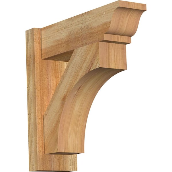 Ekena Millwork 6 in. x 18 in. x 18 in. Western Red Cedar Westlake Traditional Rough Sawn Outlooker