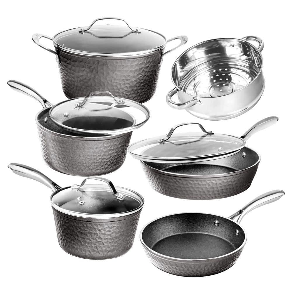 GRANITESTONE 20-Piece Aluminum Ultra-Durable Non-Stick Diamond Infused  Cookware and Bakeware Set 7081 - The Home Depot