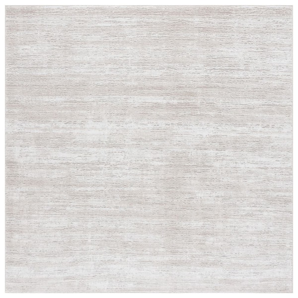 SAFAVIEH Carter 7 ft. x 7 ft. Ivory/Taupe Distressed Abstract square Area Rug
