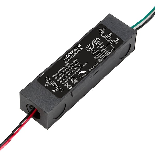Maxxima 96W Power Supply 120 VAC to 24 VDC Transformer, Compatible