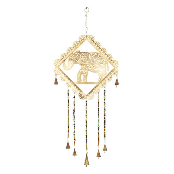 29 in. Gold Metal Eclectic Windchime
