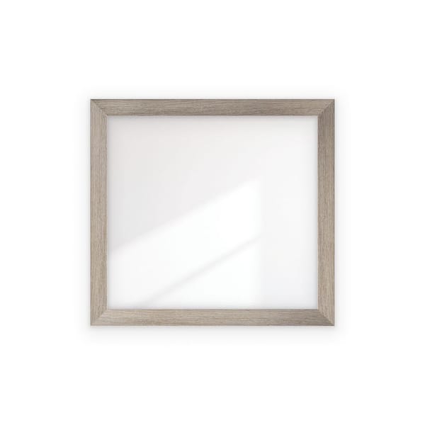 BrandtWorks 40 in. W x 43 in. H  Rectangle Classic Taupe Framed Mirror