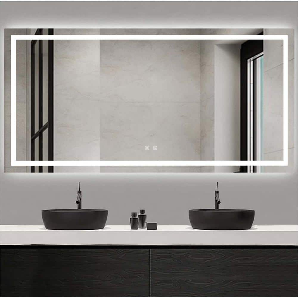 INSTER 72 in. W x 36 in. H Rectangular Frameless LED Lighting Wall ...