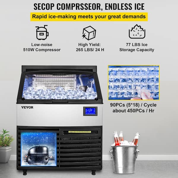 Electric Control Bar Appliance Square Ice Cube Maker - China Ice Mahchine  and Ice Maker price