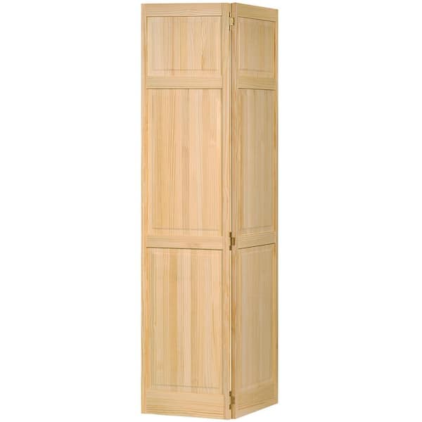 Kimberly Bay Paneled Wood Unfinished Bi-Fold Door 36" x 80" 