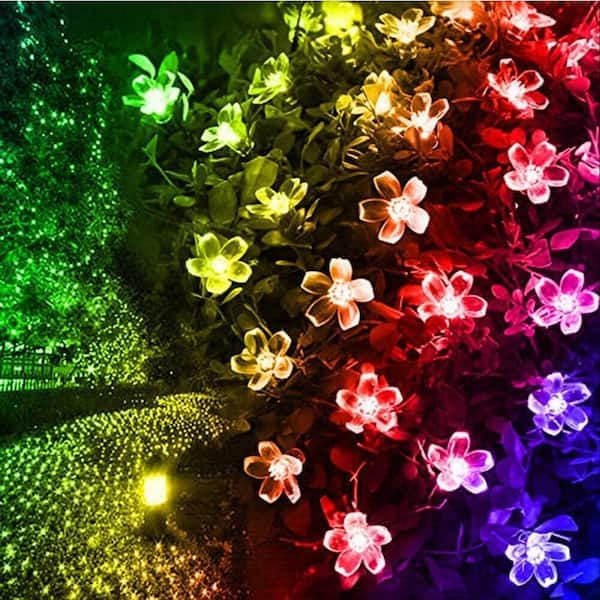 Solar String Lights Outdoor 60 LED 36FT Crystal Globe Lights with 8  Lighting Modes, Waterproof Solar Powered Patio Lights for Garden Yard Porch