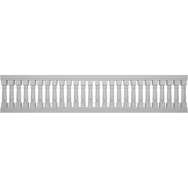 Ekena Millwork Fiberthane Wellington Balustrade 192 in. L x 42 in. H Fiberglass Railing Kit