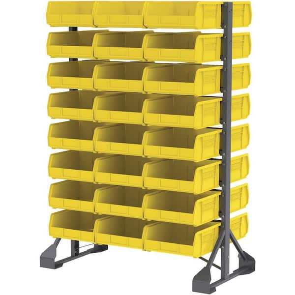 Akro-Mils Heavy-Duty Stackable and Hanging Plastic Storage Totes