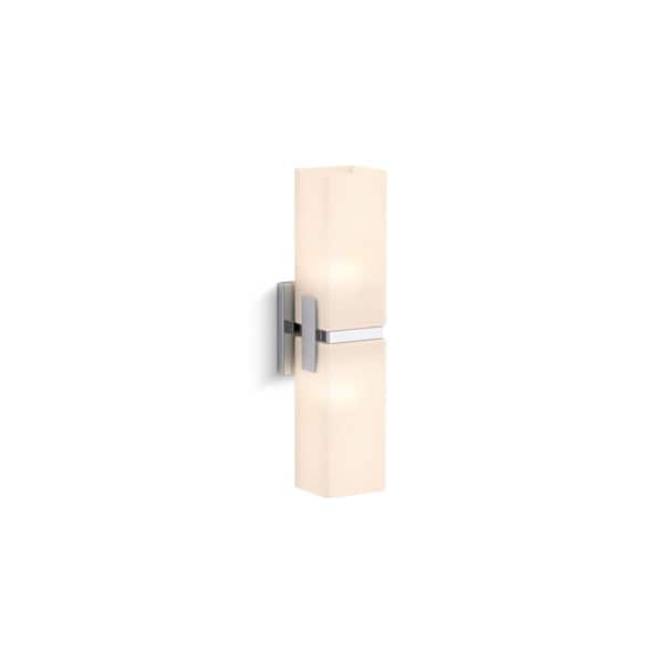 KOHLER Honesty 2-Light Polished Chrome Wall Sconce
