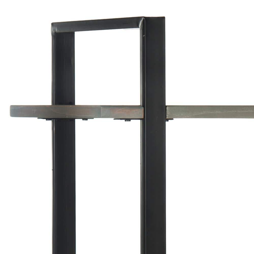 Scott 65" Gray Elm Wood 5-Tier Etagere