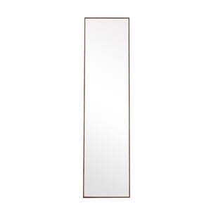 Brown 15 in. W x 58 in. H Solid Wood Framed, Full Length Mirror, Dressing Mirror, Decorative Mirror