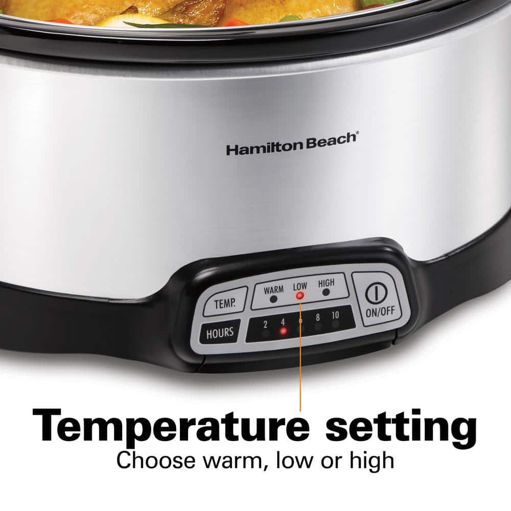 Hamilton Beach 7 Quart Stainless Steel Programmable Slow Cooker