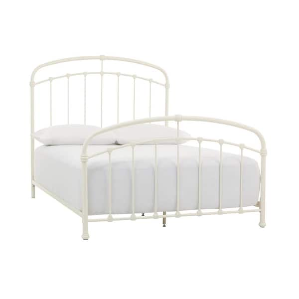 Home Decorators Collection Cloverly Ivory Metal Queen Bed (62 in W. X 59.5 in H.)