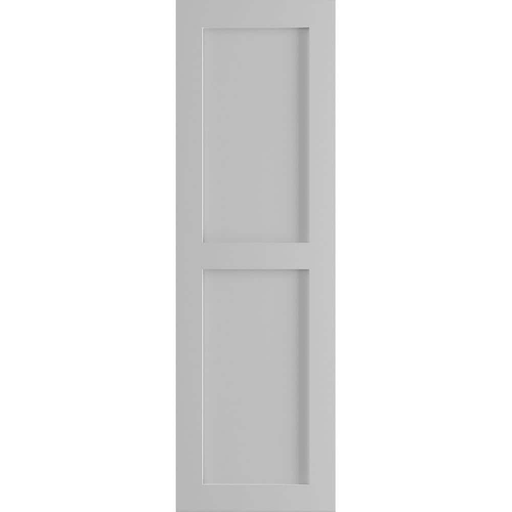 12 in. x 51 in. PVC True Fit Two Equal Flat Panel Shutters Pair in Primed price history on PriceWatchPro