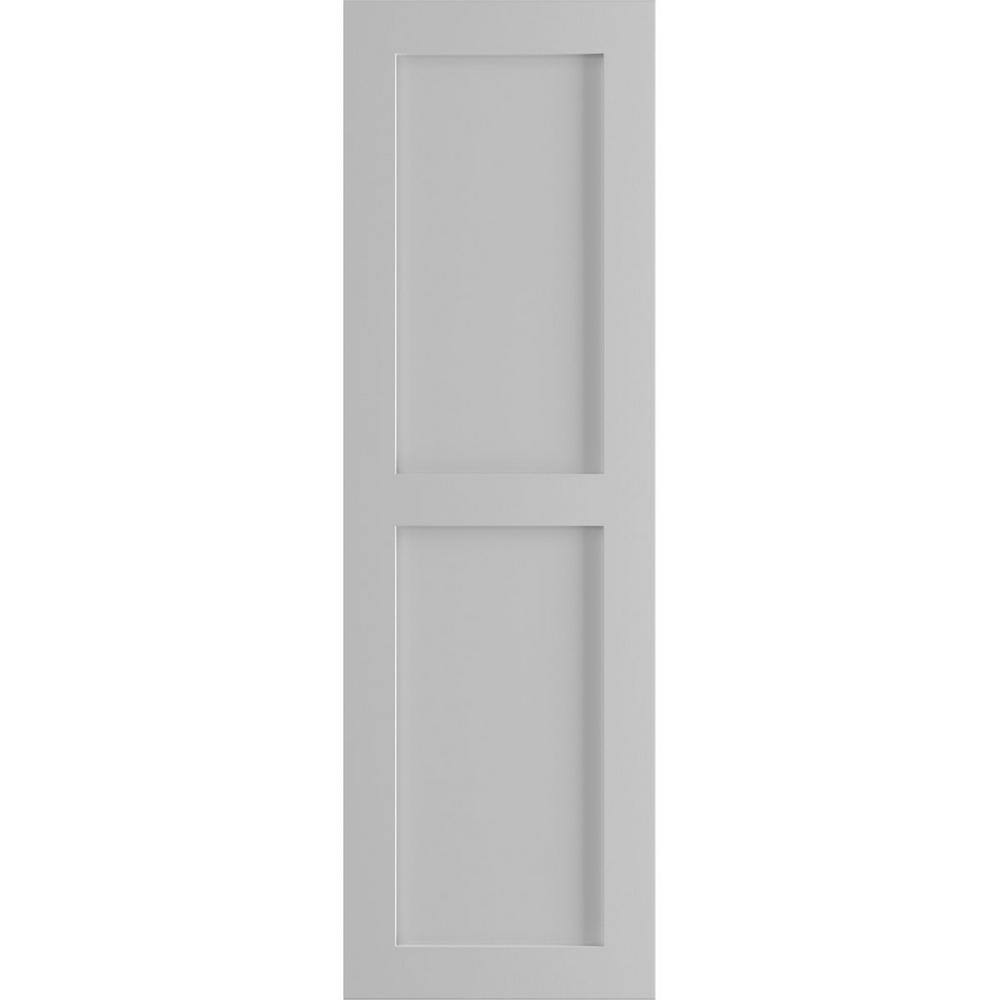 18 in. x 32 in. PVC True Fit Two Equal Flat Panel Shutters Pair in Primed price history on PriceWatchPro
