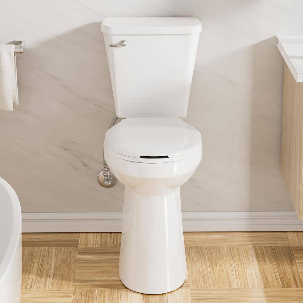 Extra Tall Toilets for Seniors 21 in. 2-piece 1.28 GPF Single Flush Elongat