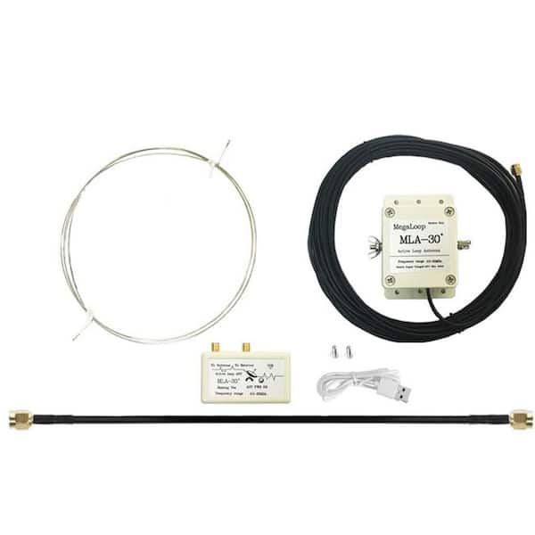 EKIEUDL Upgraded Active Loop Antenna 0.5MHz-30MHz BNC SMA AM Receiving Megaloop ShortWave Radio Window Outdoor Rainproof
