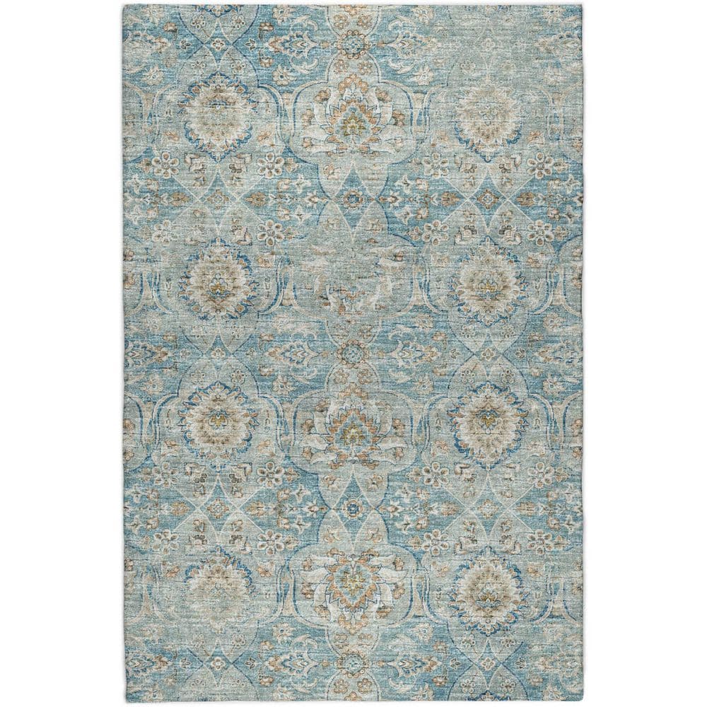 Dream Shag Premium Machine Washable Abstract ADS95 Peacock 10 ft. x 14 ft. Area Rug price history on PriceWatchPro