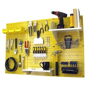 Wall Control 32 In. X 48 In. Metal Pegboard Standard Tool Storage Kit ...