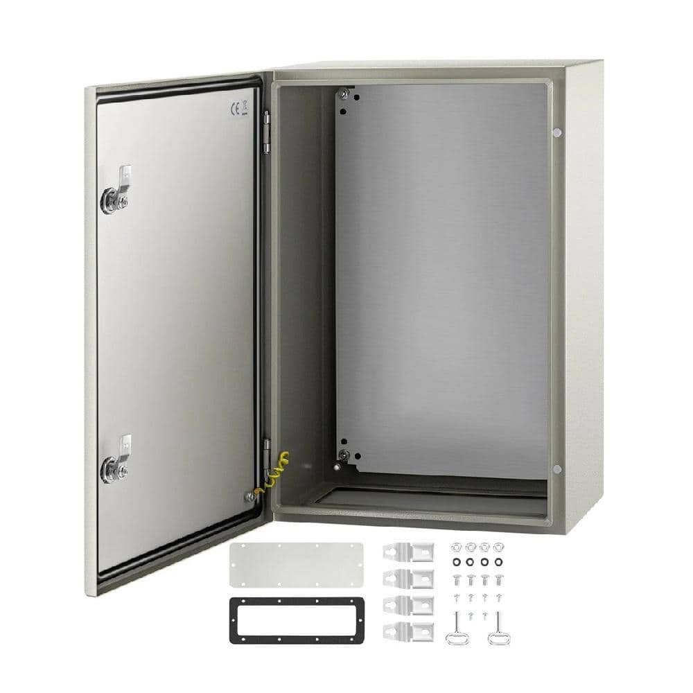 6 in. x 10 in. x 12 in. Steel Gray Nema 4X IP66 Electrical Enclosure with M