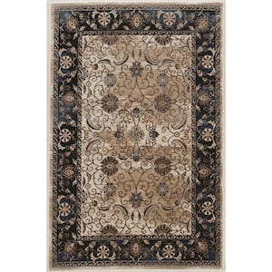 Crop Isfahan Ivory and Blue 8 ft. x 10 ft. Area rug