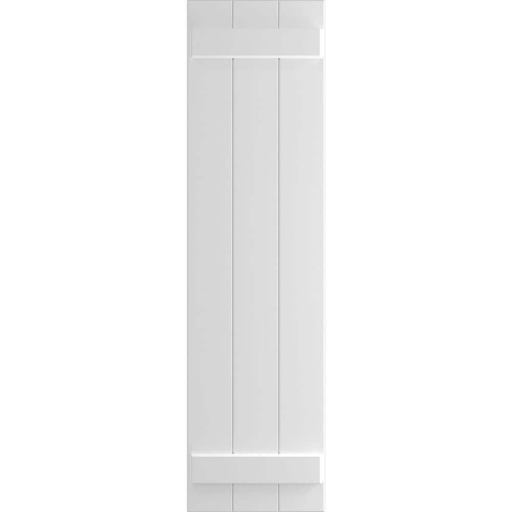 TruFit PVC 16.125 in. W x 51 in. H Board and Batten Shutters Pair in White price history on PriceWatchPro