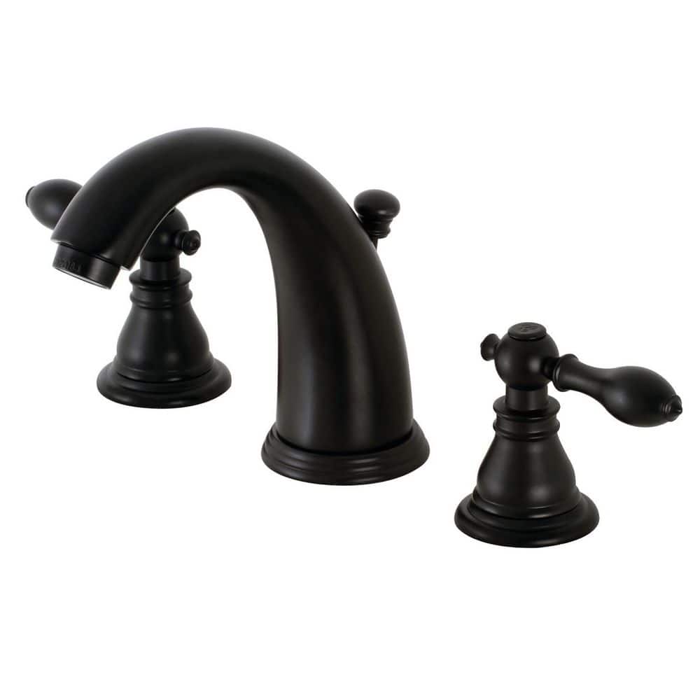 American Classic 2-Handle 8 in. Widespread Bathroom Faucets with Plastic Pop-Up in Matte Black price history on PriceWatchPro