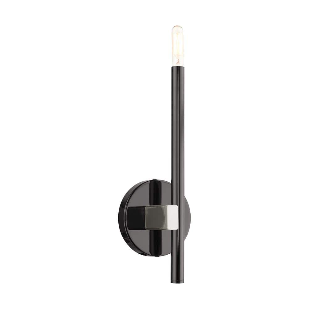 Denmark Black Chrome Slim 1-Light ADA Sconce