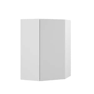 Designer Series Edgeley Assembled 24x36x12.25 in. Diagonal Wall Kitchen Cabinet in White