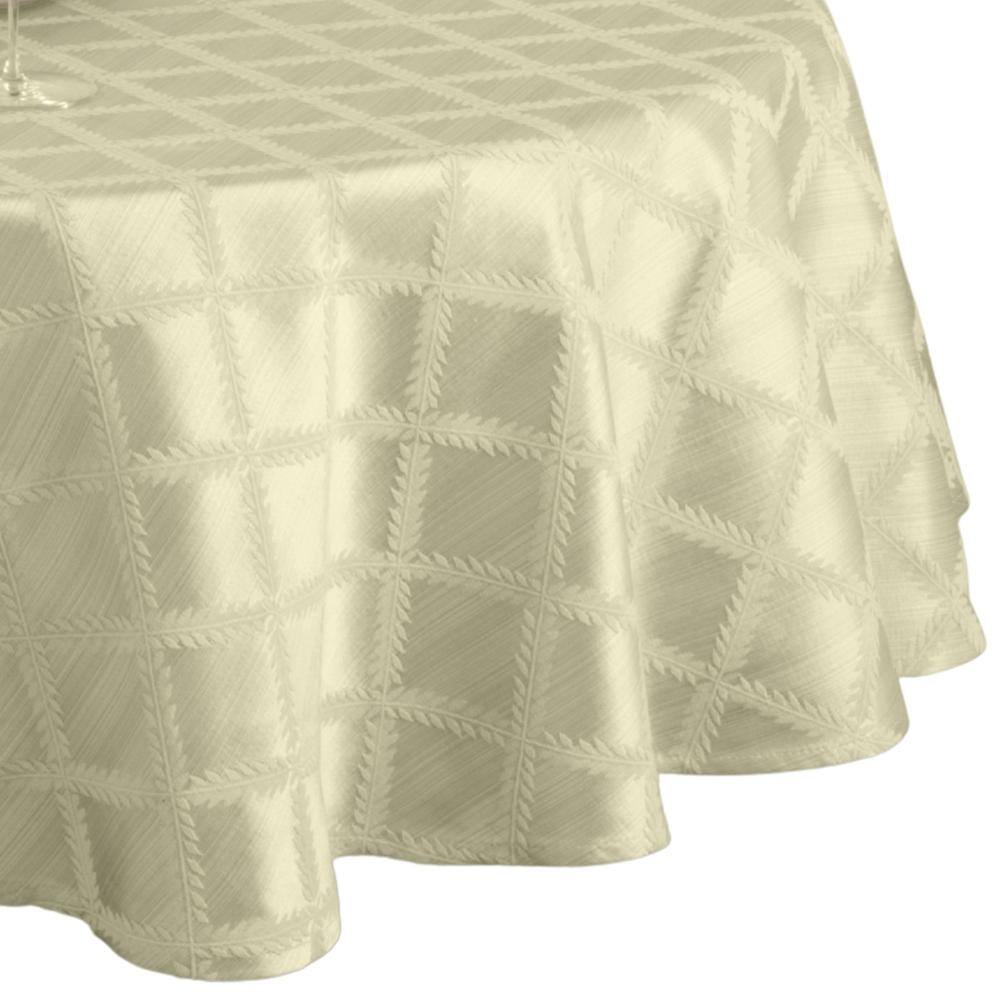 "Laurel Leaf Tablecloth, Ivory - 70""W x 70""L Round" price history on PriceWatchPro