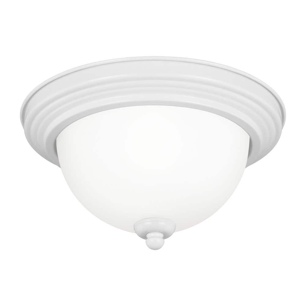 Geary White 10.5" Energy Star LED Ceiling Flush Mount