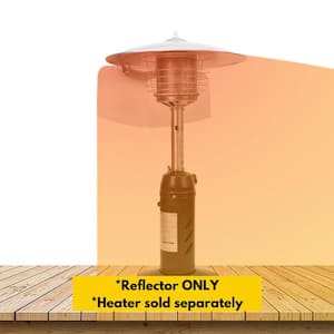 Original - 32 in. x 11 in. Aluminum Directional Heat Reflector for Round-Top Patio Heaters Universal Fit