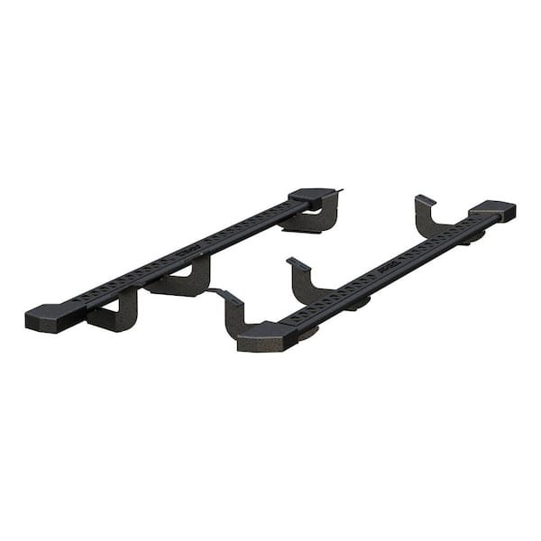 Aries Black Steel Rocker Step Guard Running Boards, Select Toyota Tundra