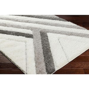 Bologna Gray/Charcoal 7 ft. x 9 ft. Geometric Indoor Area Rug