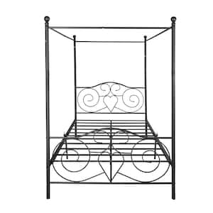 DHP Kora Black Metal Full Canopy Bed DE59859