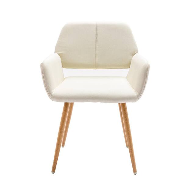 White leather vanity online chair