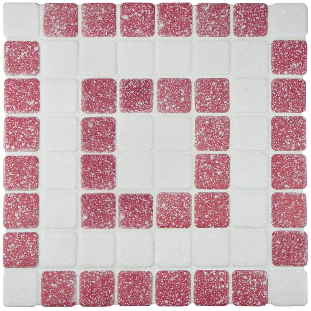 Crystalline Market Square Flamingo 6 in. x 6 in. Porcelain Mosaic Take Home Tile Sample price history on PriceWatchPro