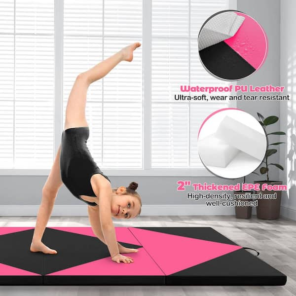 Upgraded Folding Exercise Mat for Home Indoor Outdoor store Gym Fitness Yoga