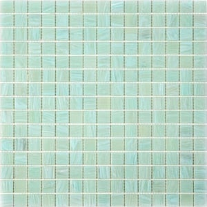Celestial Glossy Light Pistachio Green 12 in. x 12 in. Glass Mosaic Wall and Floor Tile (20 sq. ft./case) (20-pack)