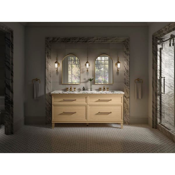 KOHLER Artifacts 72 in. x 21.89 in. D x 34.49 in. H Bath Vanity Cabinet without Top in Weathered Oak