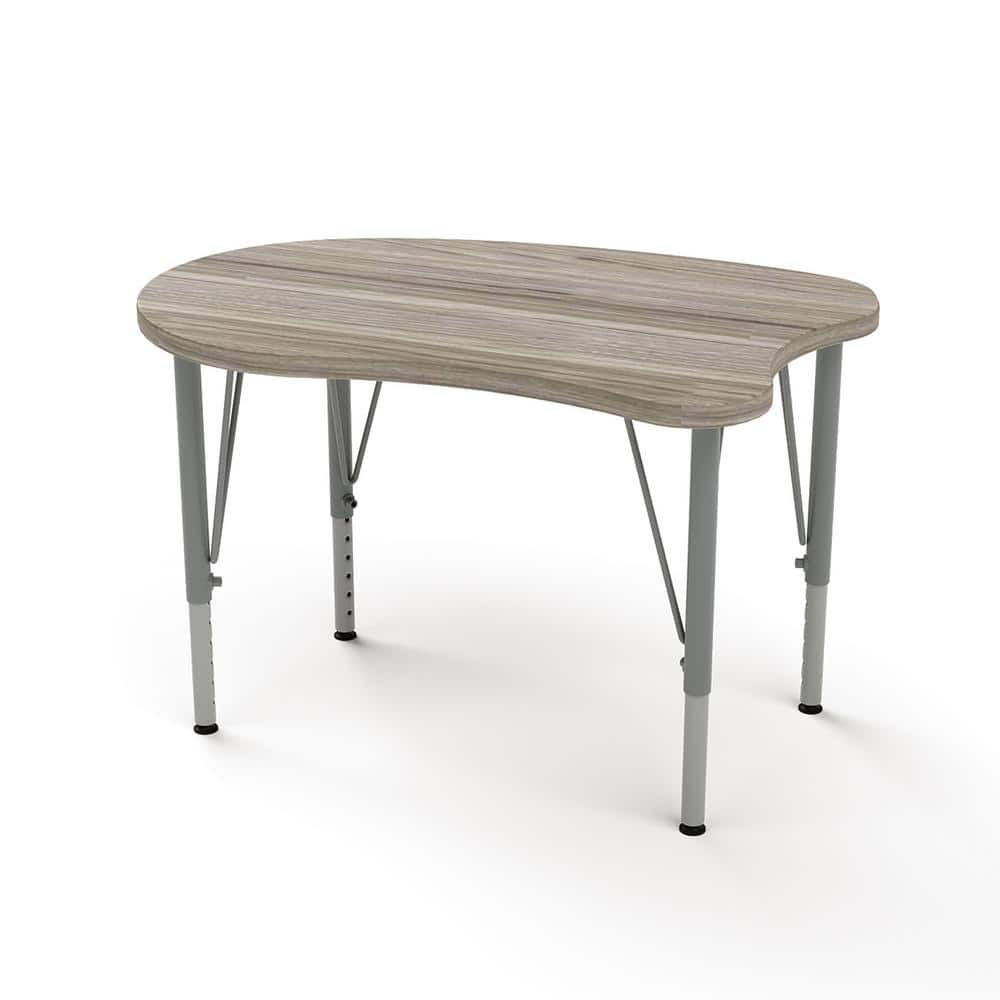 Versa Curve Desk Laminate Height Adjustable Kids Table Classroom Desk (Shad