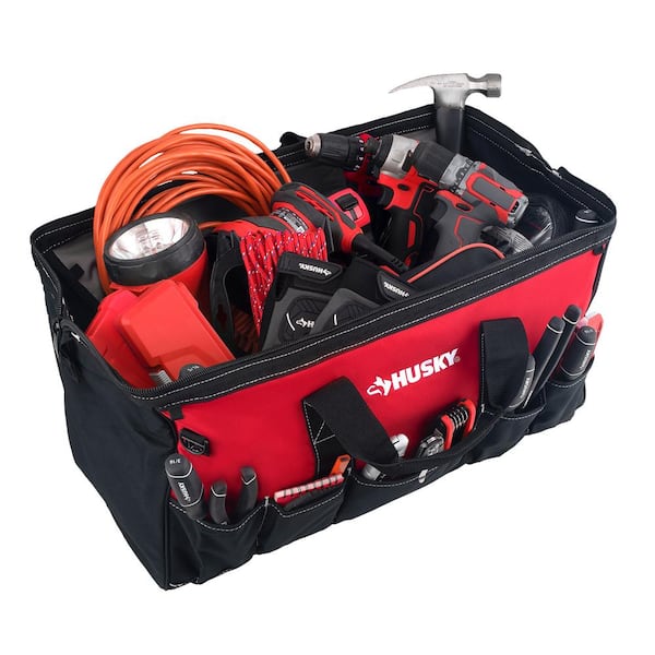 Husky 15 in. 8 Pocket Zippered Tool Bag HD60015-TH - The Home Depot