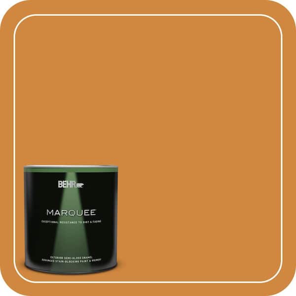BEHR MARQUEE 1 qt. #290D-6 Acorn Semi-Gloss Enamel Exterior Paint & Primer